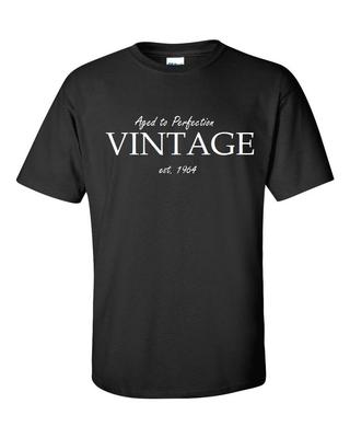 Perfection Vieillie Vintage EST 1964 T-shirt en Coton Cadeau d'Anniversaire Drôle Shirt S -5XL