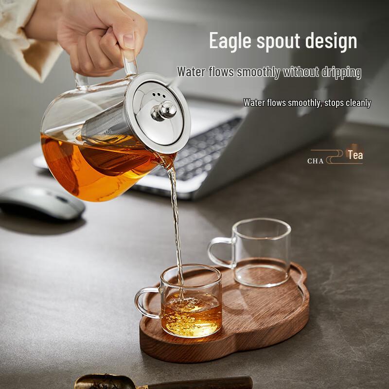 High Borosilicate Glass Brew & Boil Teapot
