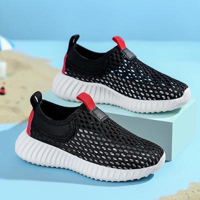 Kids Shoes Summer New Boys' Girls' Mesh Casual Shoes Breathable Large Children's Single Mesh Hollowed Out Sports Shoes Sneakers