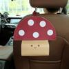 Creative Cloth Mushroom Tissue Box Cute Decorative Hanging Tissue Bag Wall Mounted Napkin Container Living Room