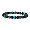 Facted Obsidian Hematite Tiger Eye Bracelets for Magnetic Health Protection Soul Jewelry Nature Stone Beads Bracelet Men Pulsera