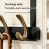 No-Drill Over-the-Door Hook Rack