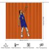Basketball Shower Curtain Sports Theme Decor Modern Abstract Art Bath Curtain Gift For Gym Lover Man Cave Decoratio