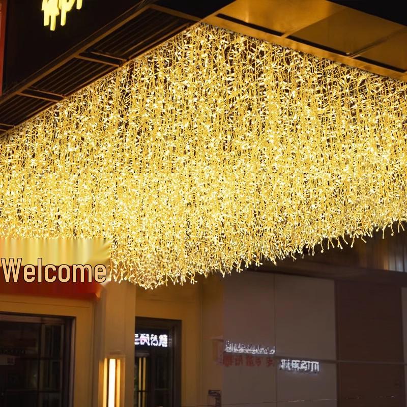 

Twinkling Icicle Fairy Lights for Outdoor Starry Sky Decor Small Layout 10m x 0.3m Drop