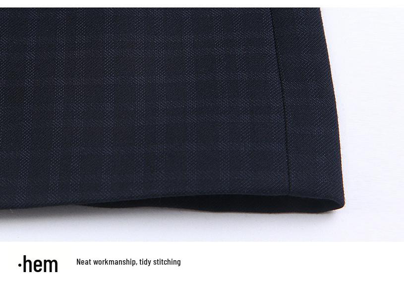 Men's High-End Wool Plaid Jacket - Lapel Top for Middle-Aged Dads, Spring/Autumn Casual Outerwear