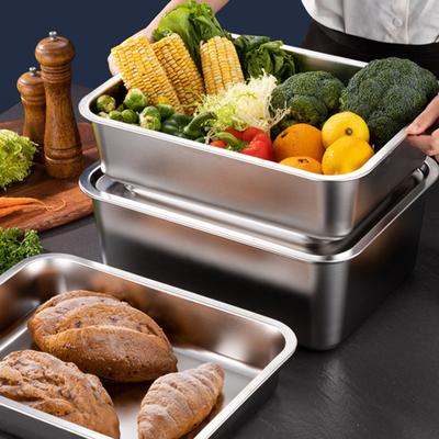 Buharlı Masa Tavaları Derin Otel Tavası Kapaklı Chafing Dish Yemek Isıtıcıları, Paslanmaz Çelik Restoran Ticari Tepsileri Büfe İçin Buharlı Yemek Kapları