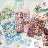 2pcs/set Glitter Scrapbook Journal Decal Kawaii Japanese Animal Dessert Series Stationery Sticker DIY Decor Phone Case Sticker