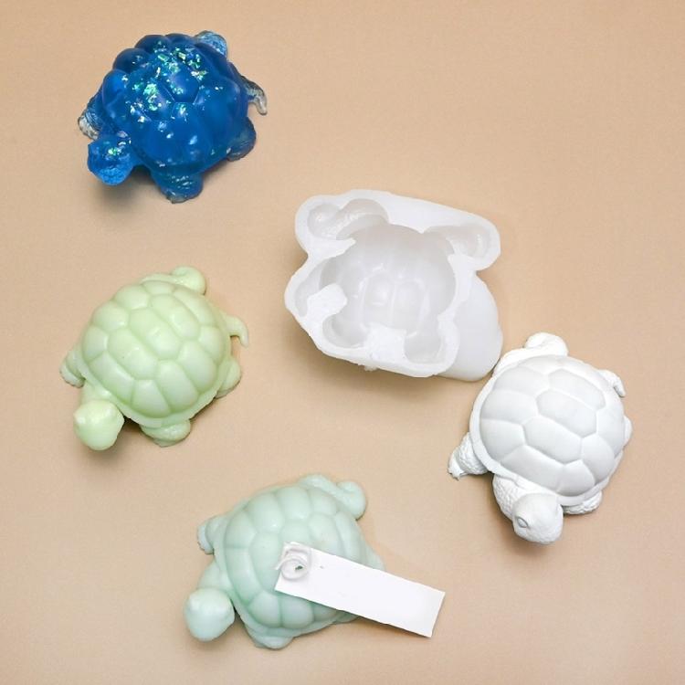 Turtles Shape Crafting Mold Landscape Molds Handmade Moulds Flexible Silicone Tool Silicone Turtles Molds Figurine Molds