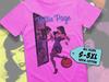 Bettie Page V2 TShirt Fuchsia Pink Blue Color Men's TShirt DTG Digital Print SIZES S M L XL 2XL 3XL 4XL 5XL