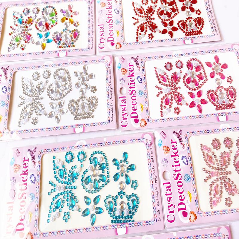 1 PCS Stickers, Acrylic Bracelet Series Children's Cartoon DIY Mobile Phone Diamond Stickers Three-dimensional Stickers Creative Stickers