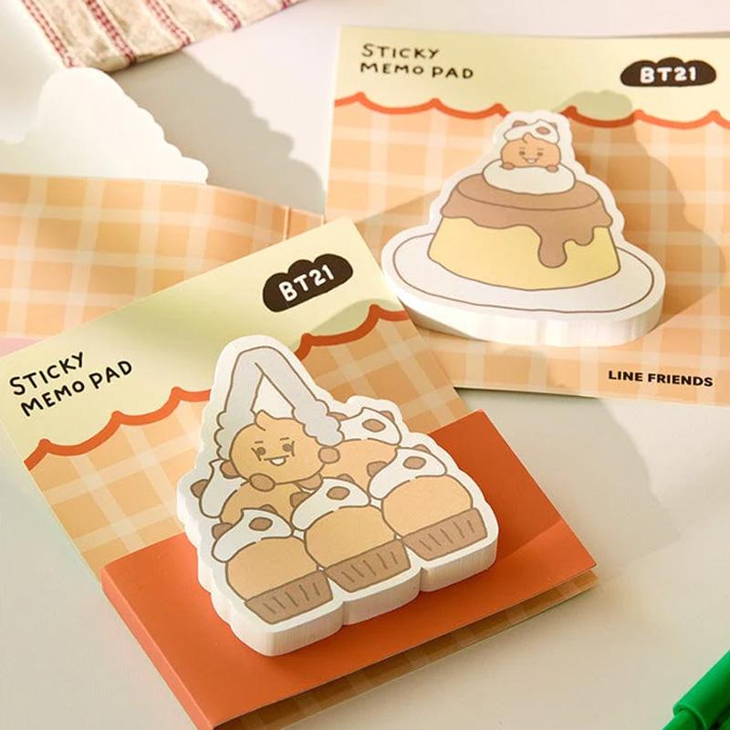 

BT21 Липкий блокнот для заметок «Детская выпечка» (8 вариантов) Shooky