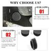 4pcs Black Chassis Frame Hole Cover Floor Drain Plug for Jeep Wrangler JL 2018+