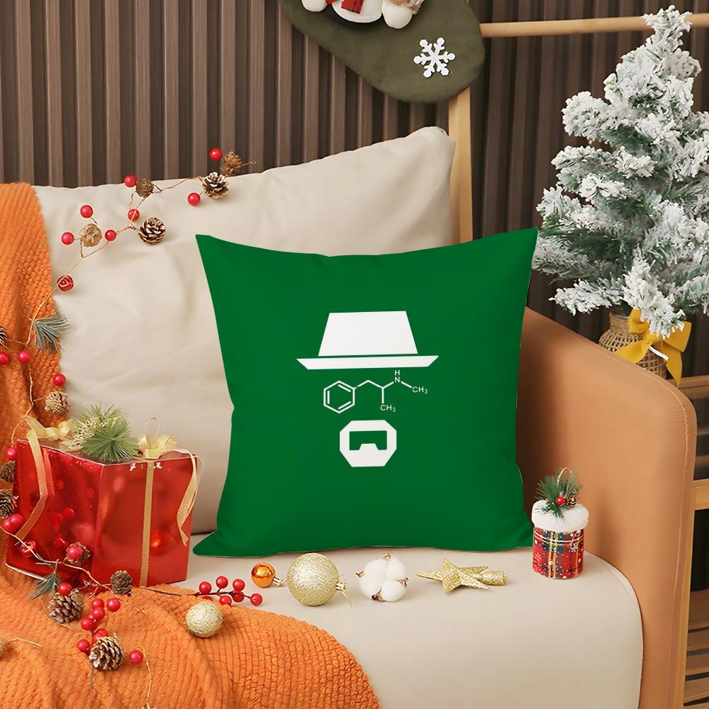 Classic TV B-Breaking b-Bad Pillow Case Anti-dustmite Pillow Invisible zipper silky short plush Sofa cushion cover