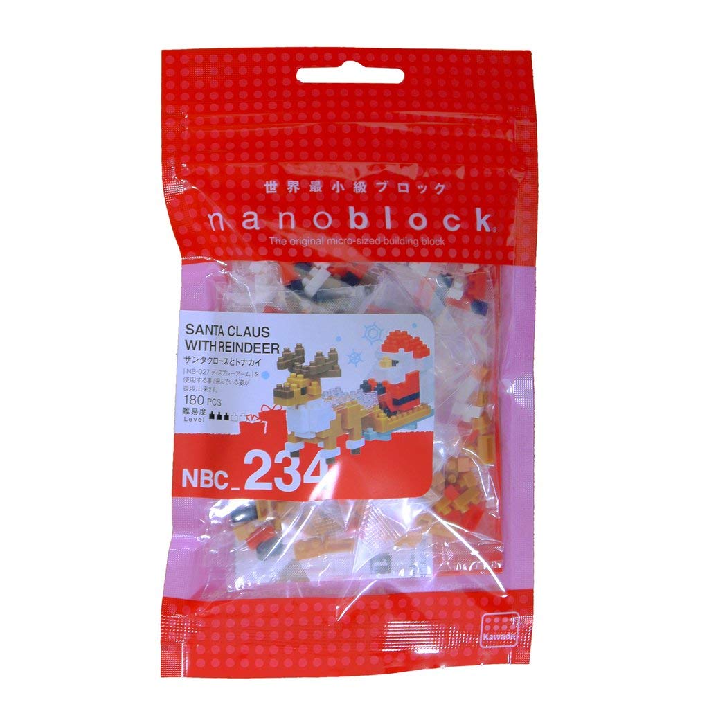 Kawada Nanoblock Weihnachtsmann und Rentier NBC_234