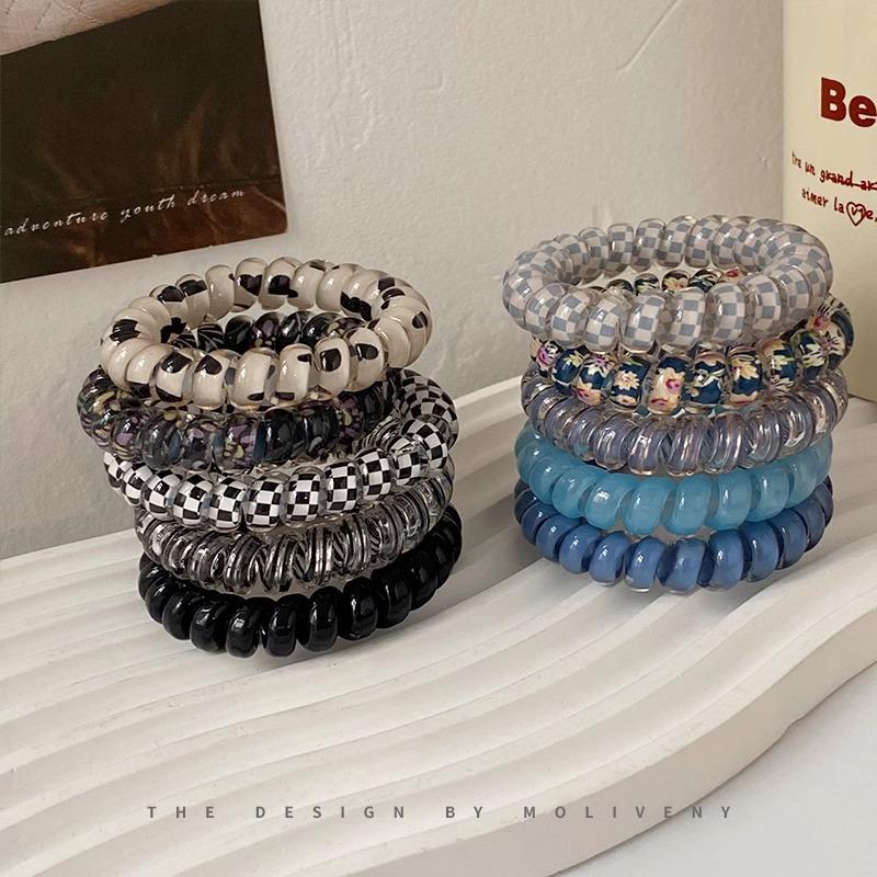 Modische bunte Haargummis - Hochelastische und strapazierfähige Bänder für Damen-Pferdeschwänze