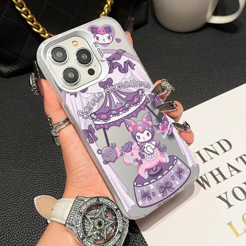 Colorful Kuromi Melody Case For Iphone 17 Pro Max 17 Air 16 15 14 11 12 13 Pro Max 16 Plus 16e 13 Mini Cinnamoroll Hard Cover