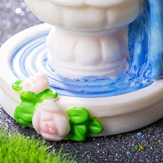 Mini Fairy Garden Accessories Miniature Tiny Waterfall Pavilion Roman Column Figurine for DIY Crafts Micro Landscape