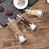 Pepper Grinder Acrylic Salt and Pepper Shakers Adjustable Mill Machine Cruet Grinding Tools Handheld Seasoning Kitchen Gadgets