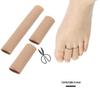 Gel Fiber Elastic Silicone Toe Protectors - Anti-Wear Cuttable Toe Covers with Eyelet.