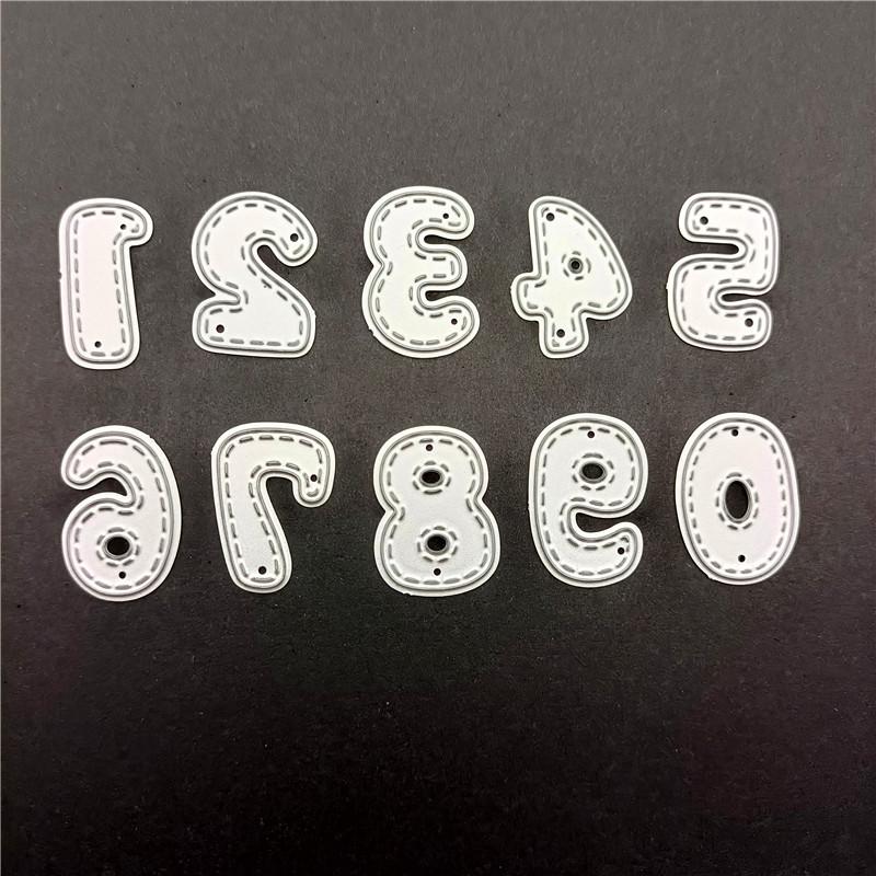 Numbers Metal Cutting Dies Stencil for DIY Scrapbooking Photo Album Embossing Paper Cards Crafts Diecuts