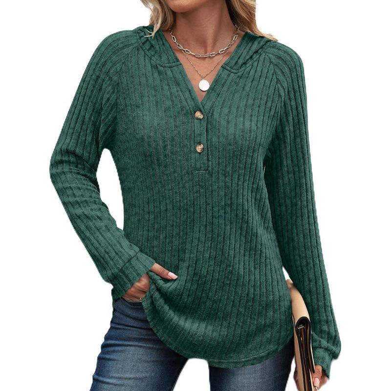 Elegant Casual Woman T-Shirt Fashion Loose T-Shirt Woman Temperament Long Sleeve T-Shirt Holiday Weekend