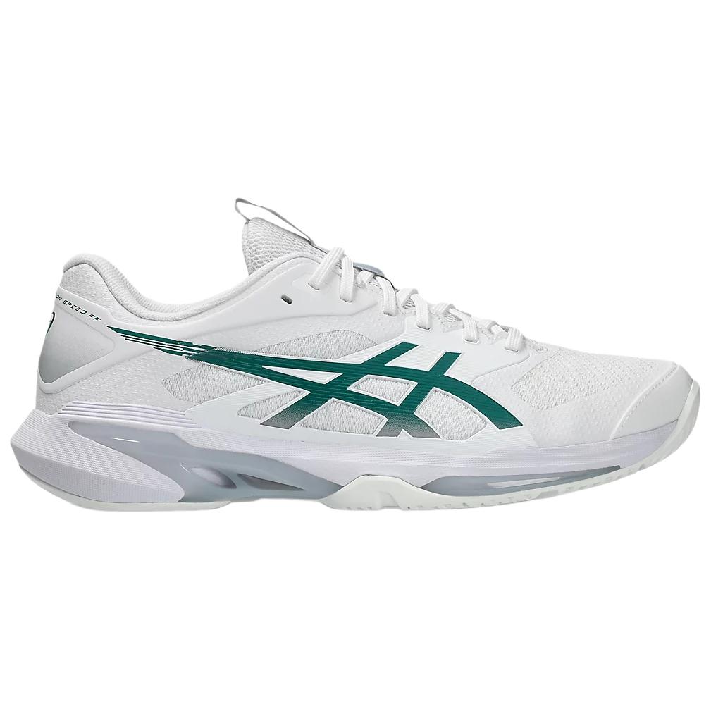 Asics Solution Speed FF 4 Synthetic Leather PU Comfortable Lightweight Tennis Shoes Men Sneakers White 1042A307-103