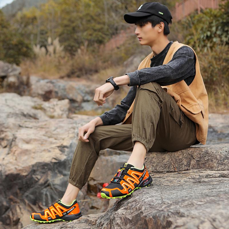 Pantofi de drumeție pentru bărbați Pantofi de alergare în aer liber Pantofi de antrenament de drumeție cu plasă respirabil Dimensiune mare 39-47 Pantofi de jogging sport ocazional