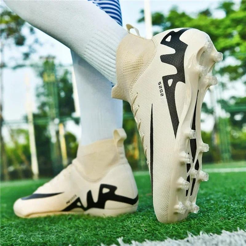 Original Men Soccer Shoes Professional TF/FG Boys Football Shoes Grass Indoor Training Mens Unisex Non-Slip Football Field Boots