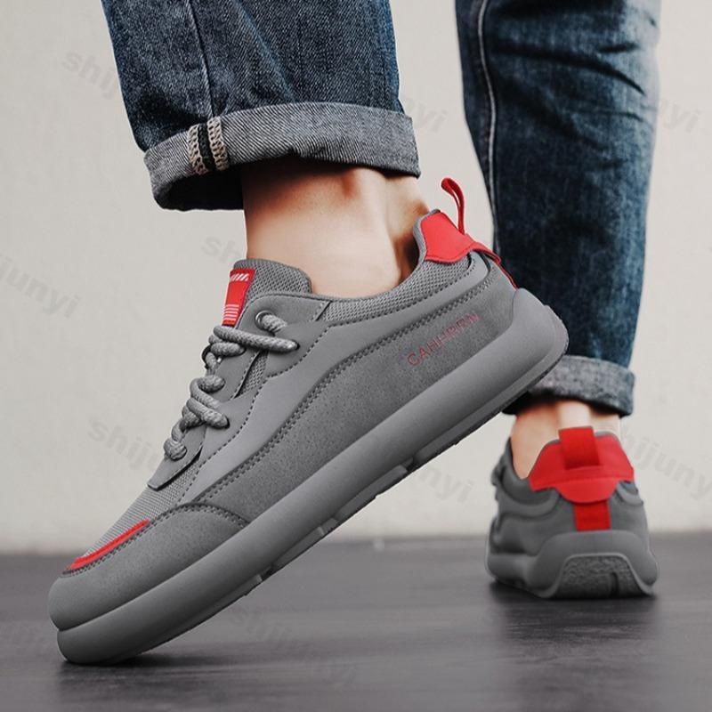 Fashion Men's Mesh Breathable Low Top Casual Sports Shoes 2025 Autumn Fashion Trend Versatile Comfortable Non Slip Niche Design Sneakers