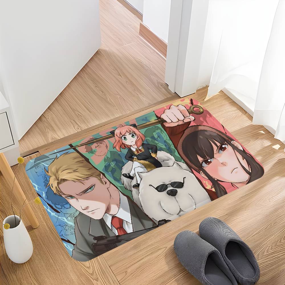 Anime Spy X Family Kitchen Mat Nordic Style Bedroom Living Room Doormat Home Balcony Anti-Slip Welcome Rug