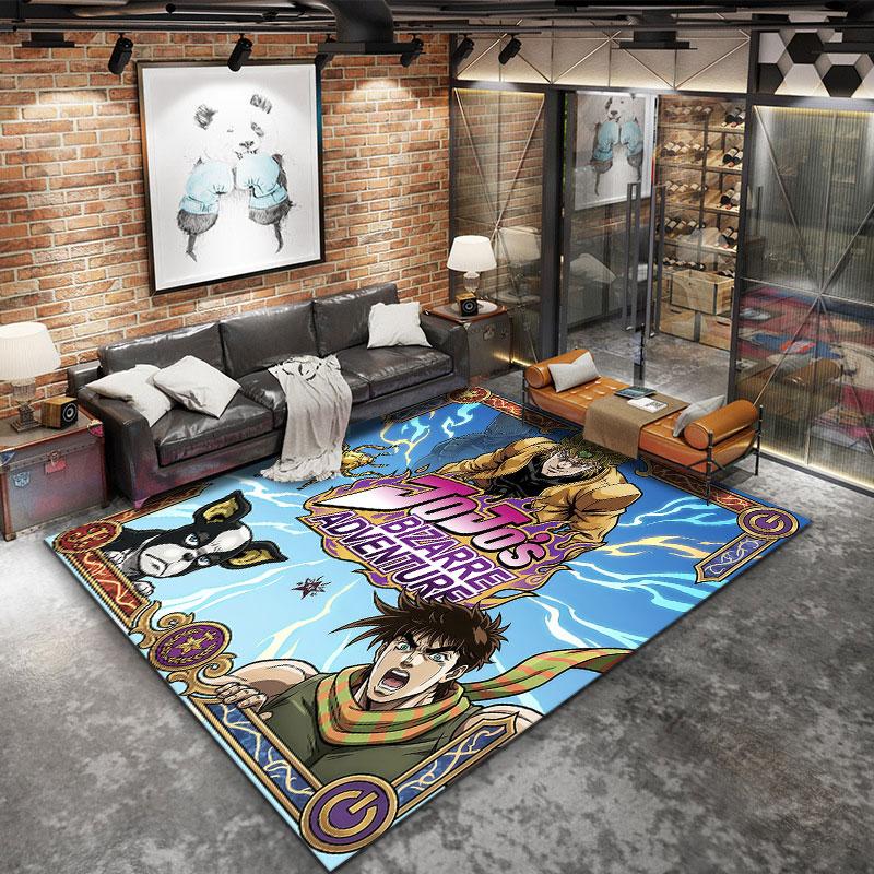 Jojos Bizarre Adventure Carpet Rug For Living Room Bedroom Home Sofa Decoration Kids Play Nonslip Floor Mat