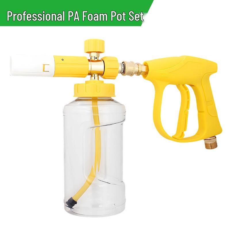 Foam Pot Water Gun Set: Quick Connect Universal High-Pressure Car Wash Spray Gun