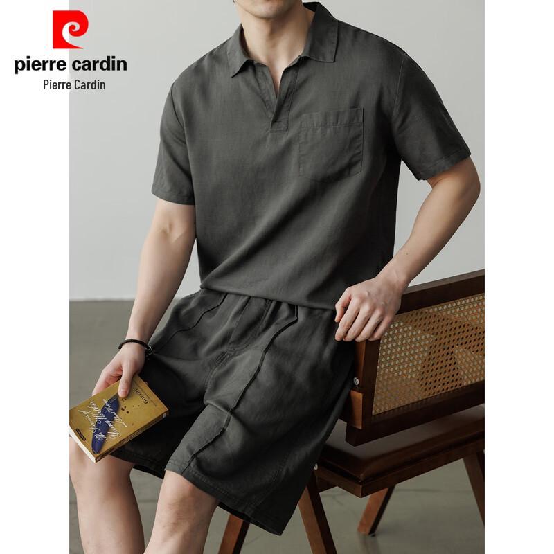 Pierre Cardin Men s Cooling Tencel Linen Polo Set M