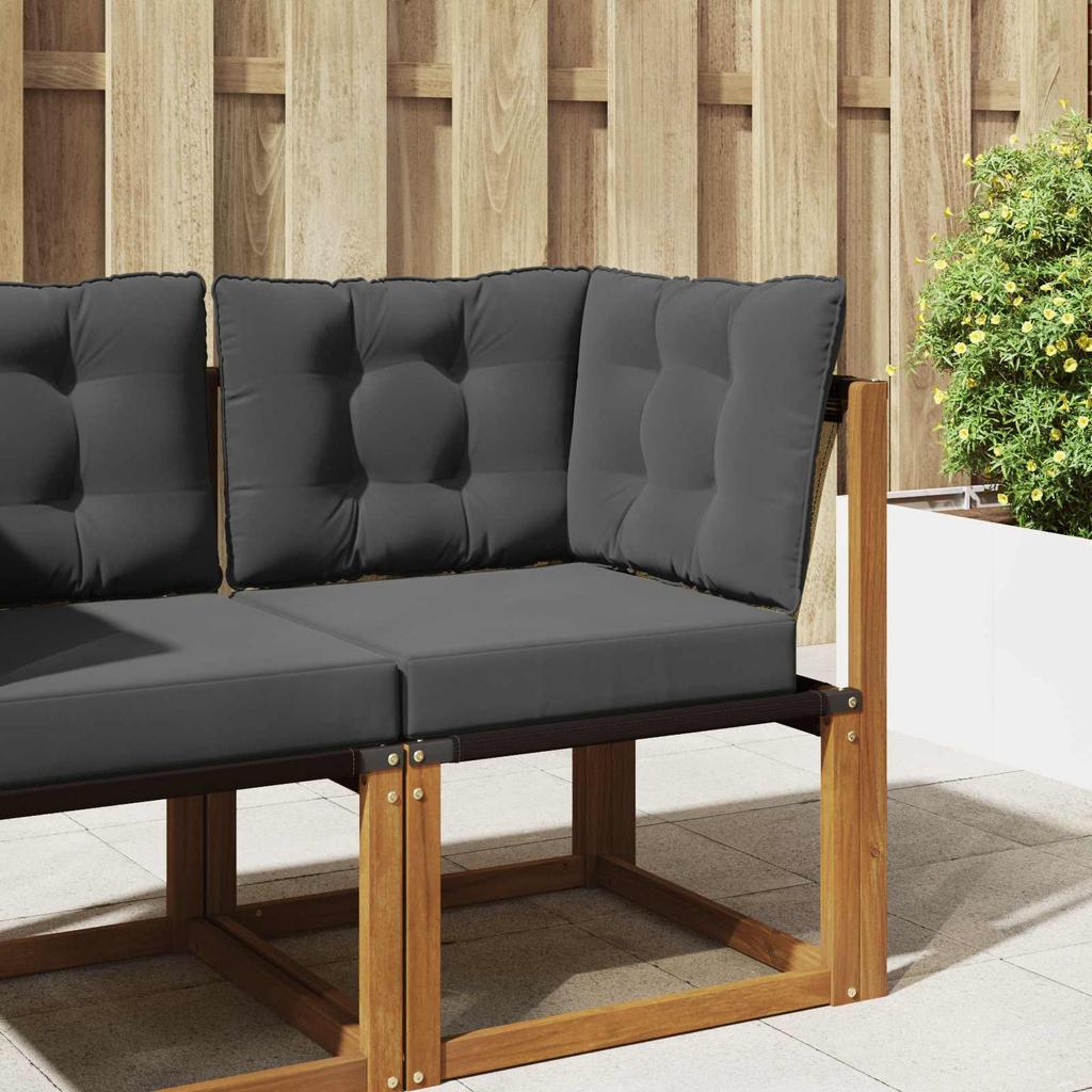 Outdoor Sofa Cushions 3 Pcs Anthracite Polyester