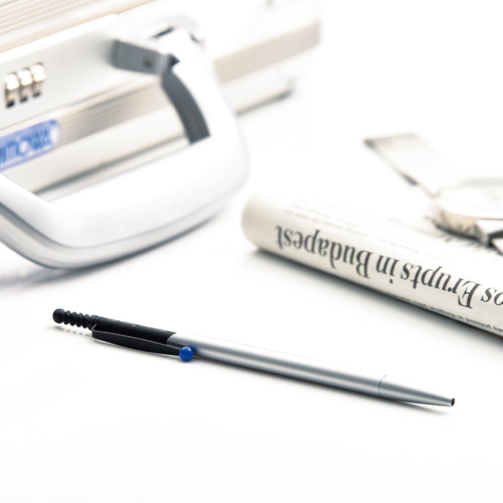 Tombow ZOOM 727 Ballpoint Oil-Based Pen, 0.7mm, Silver, BC-SAZ04