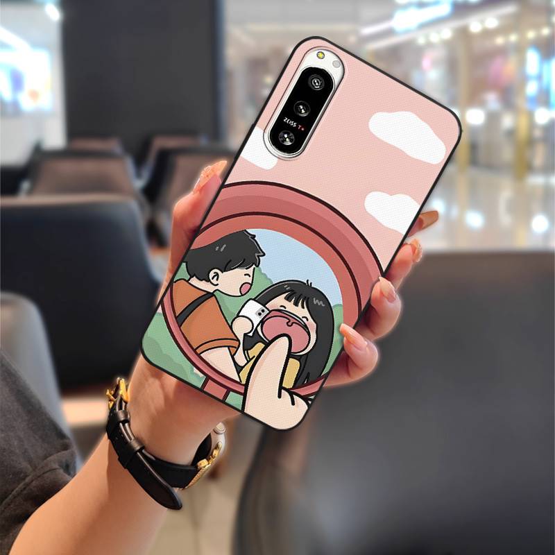 Graffiti Dirt-resistant Phone Case For Sony Xperia5 IV Anti-dust Phone Pouch Protective Full Wrap Durable Back Cover TPU