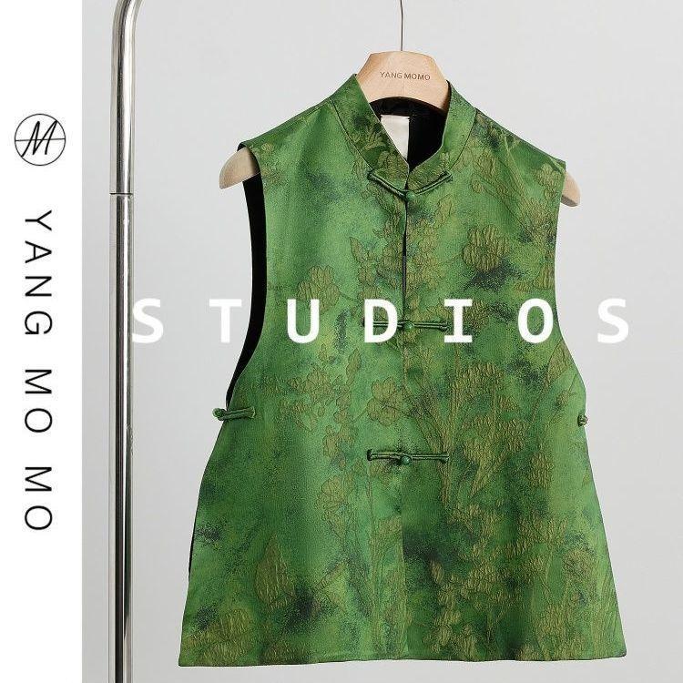 

Высококачественный жилет высокого класса ретро 25-летний ранняя весна жилет без рукавов жилет с пряжкой новое чувство дизайна 3XL (recommended 138-75kg) зелёный