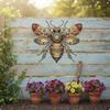 Arte de Pared de Abeja Metálica Idea de Regalo Decoración de Abeja Miel Fácil de Colgar Decoración para el Hogar para Cocina, Sala de Estar