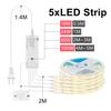 Under Cabinet Collection Display COB LED Strip Light Wardrobe Closet Lamp Penetrable Wood Door-opening Sensor Sync Control
