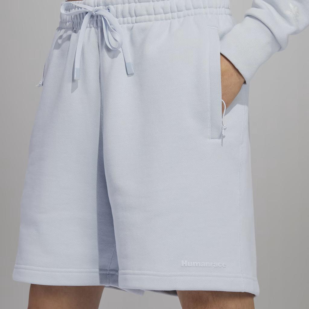 Adidas Originals X Pharrell Williams Solid Color Drawstring Sports Shorts Unisex Shorts Blue HS4821