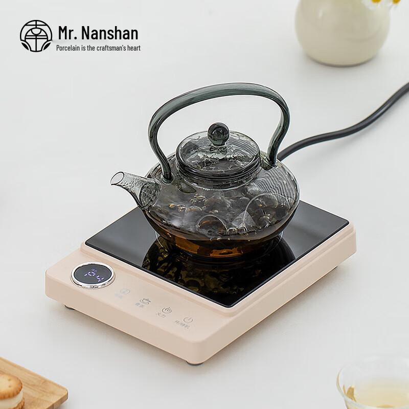 Набор стеклянных жаропрочных чайников Guanlan с электрической плитой