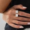 KunJoe Hip Hop Gold Color Square Opening Ring Men Vintage Punk Plain Minimalist Geometric Chunky Finger Rings Jewelry Male Gift