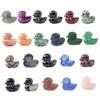 Crystal Duck Aventurine Miniatures Duck Figurine Statues for Home Decoration and Animal Sculpture Collectors