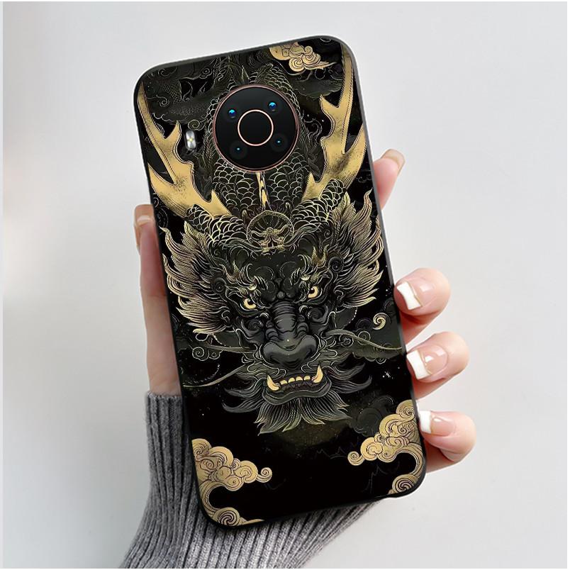 Custodia Per Nokia X10 X20 X100 Custodia per Telefono Nera Opaca Morbida TPU Copertura Protettiva Integrale Estetica Lusso Carina Cool Ragazzi Ragazze Guscio