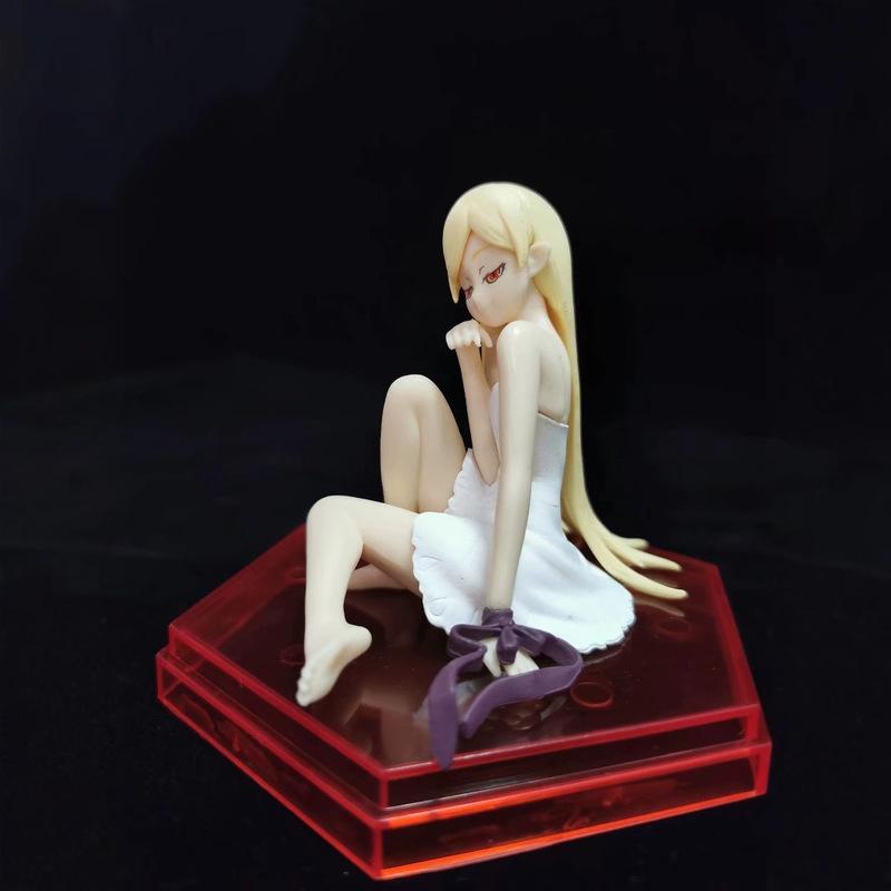 Pvc Monogatari Series:Shinobu Oshino - Prize Figure Seated Pose Boxed Anime Figurine Collectible Model Room Desktop Decoration