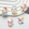 10 Pcs New Kawaii Cartoon Cute Bow Tie Pajamas For Cats Series Resin Scrapbook Diy Jewelry Gift Hairpin Accessories A143