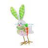 J0MC Holiday Flannel Cloth Bird Figurines Lovely Plushie Rabbit Eared Birds Statues