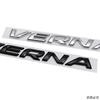 hvmqy2 Rear Trunk Logo Car for Hyundai VERNA Badge Letter Decal Body Side Emblem Auto Sticker Exterior Accessories