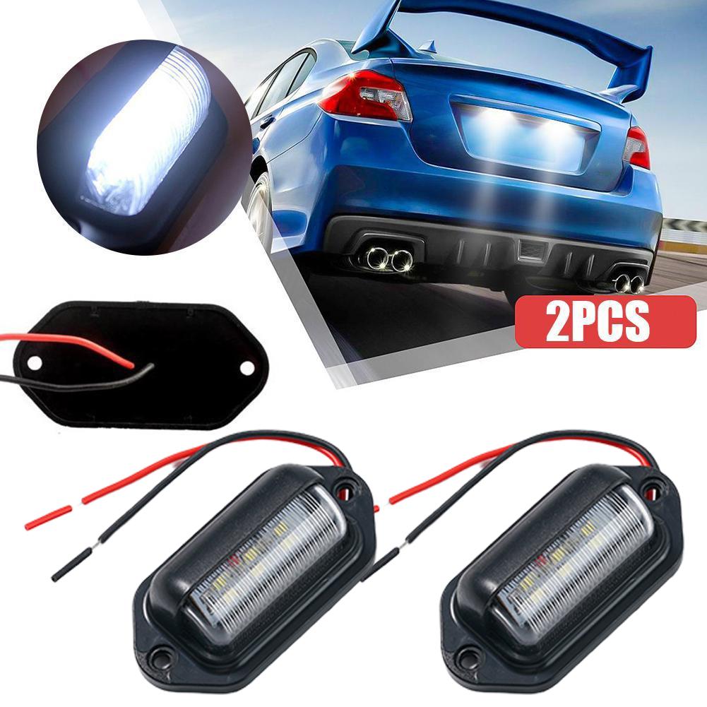 LED License Plate Light Car LED Number License Plate Light For Trailer,Truck,Lorries Taillight Replacement Rear License Lig W7E1