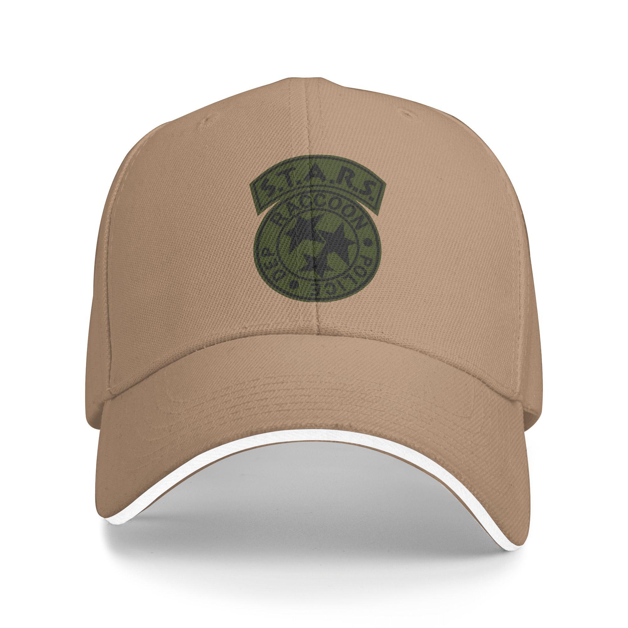 

S.T.A.R.S. Raccoon Police Department Baseball Caps Casual Sandwich Hat Unisex Adjustable Dad Hat Outdoor One Size хаки